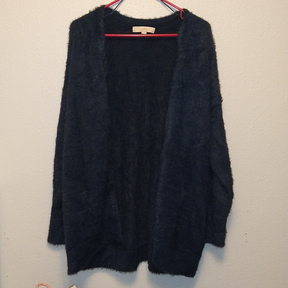 Loft Open Front Fuzzy Cardigan - Picture 2 of 7